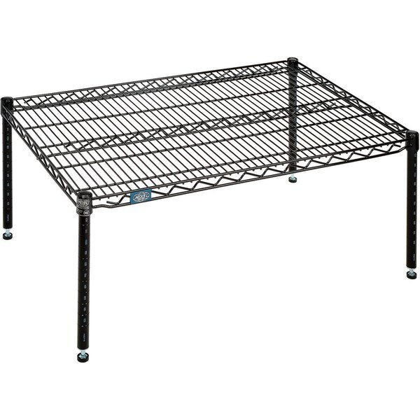Black Epoxy Wire Dunnage Rack, 36W x 24D x 14H, Nexel, Mfr#: P2436B